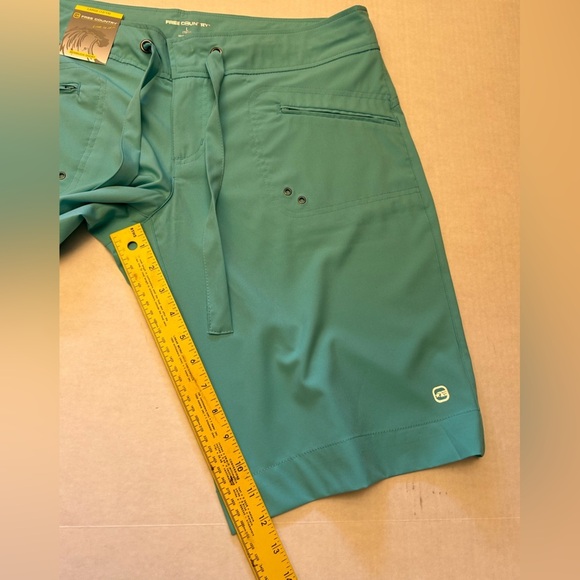 Free Country Women's Aqua Bermuda Board Shorts - Picture 6 of 9